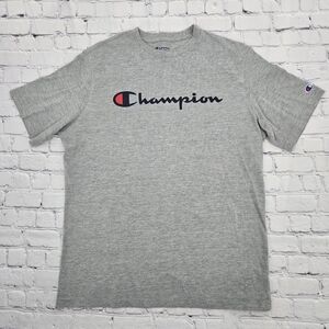 Champion Gray Men's T-Shirt SIZE:LARGE